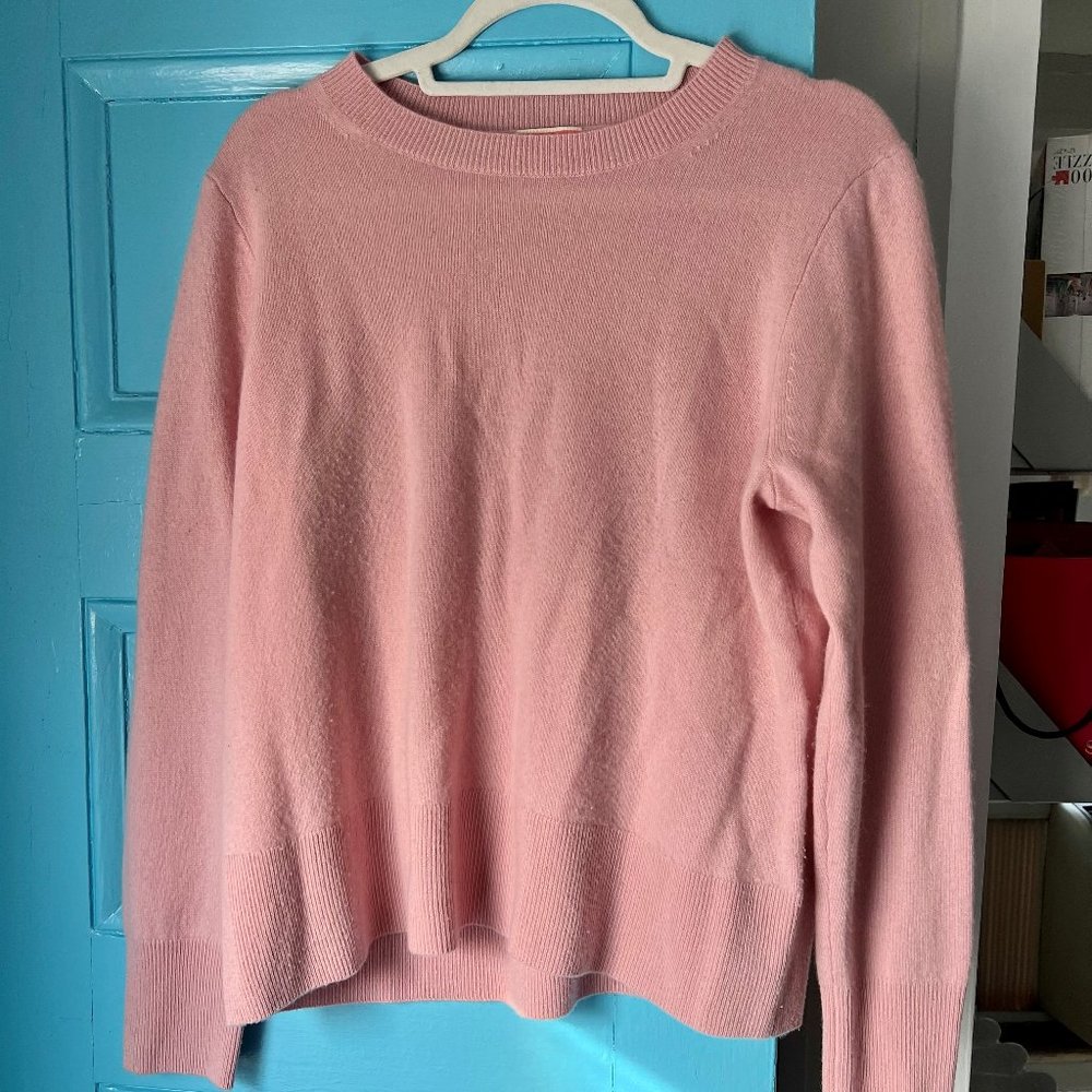 J Crew Pink Cashmere Sweater